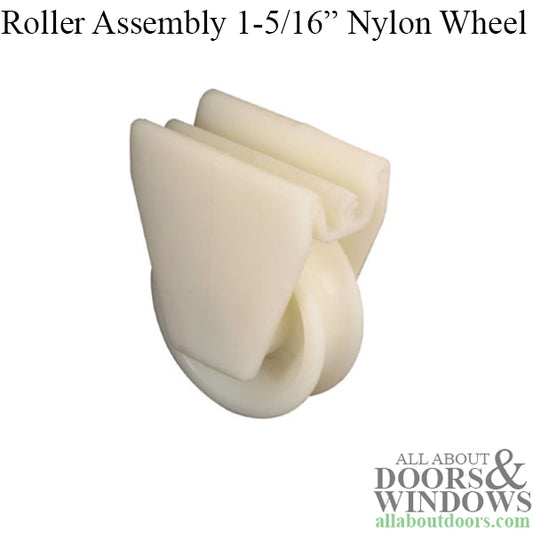 1-5/16 Inch Nylon Wheel, Roller Assembly