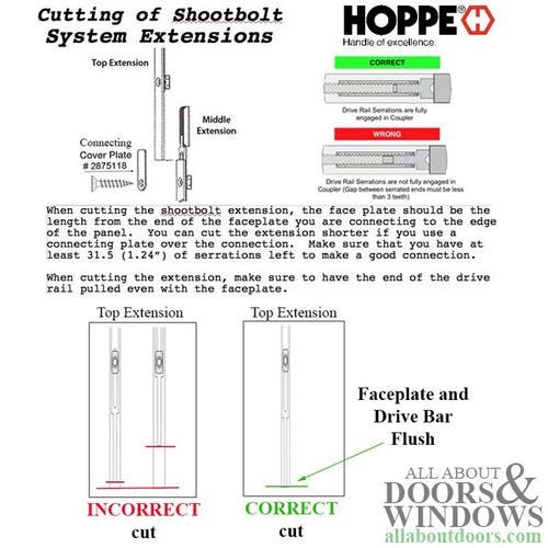 20mm Manual Top Extension Shootbolt, 21.65