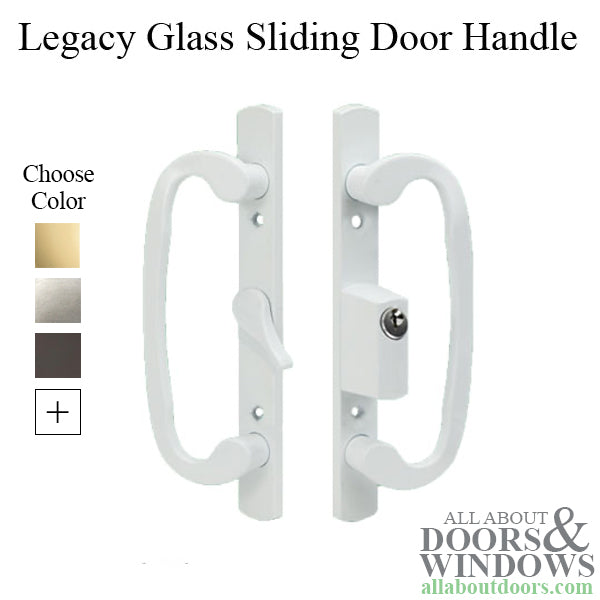 Legacy Handle Set for Sliding Glass Doors Non Handed Keyed - Legacy Handle Set for Sliding Glass Doors Non Handed Keyed