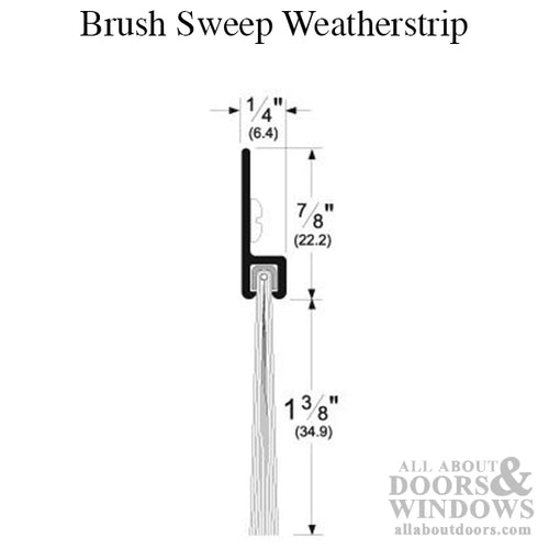 Brush Sweep Weatherstrip - Brush Sweep Weatherstrip