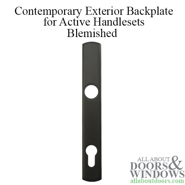 Generic Contemporary Exterior Backplate for Active Handlesets - Blemished - Generic Contemporary Exterior Backplate for Active Handlesets - Blemished