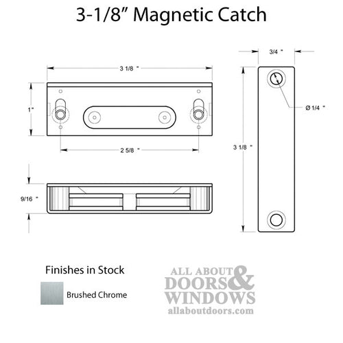 Magnetic Catch 3-1/8