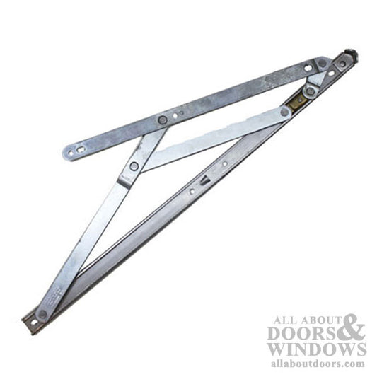4 Bar Commercial Window Hinge, 7/8 x 20 in. Heavy Duty Window Track, Truth - Stainless Steel