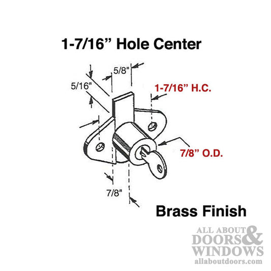 Drawer and Cabinet Lock - 1-7/16"