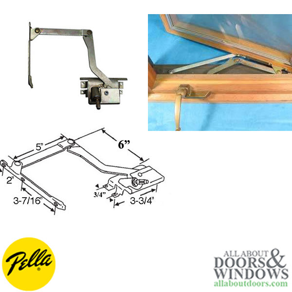 Pella Roto Operator Left Handed For Wood Casement and Clad Casement Windows From 1967 to 1993 - Pella Roto Operator Left Handed For Wood Casement and Clad Casement Windows From 1967 to 1993