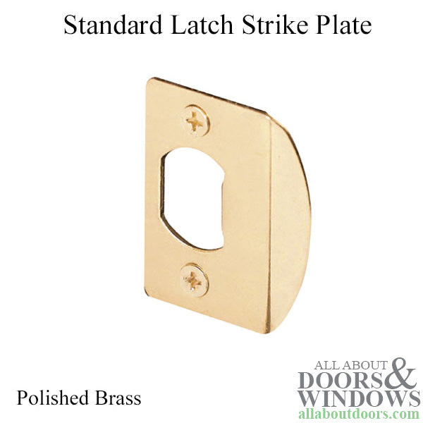 Latch strike - Standard - 1-5/8 Inch HC - Brass (Each) - Latch strike - Standard - 1-5/8 Inch HC - Brass (Each)