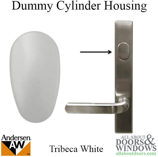 Dummy Cylinder Housing, Andersen Tribeca Series - White