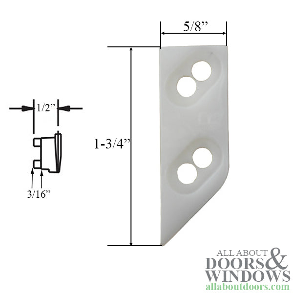 Weathershield Visions 2000 Multipoint Lock Keeper - RH - Weathershield Visions 2000 Multipoint Lock Keeper - RH