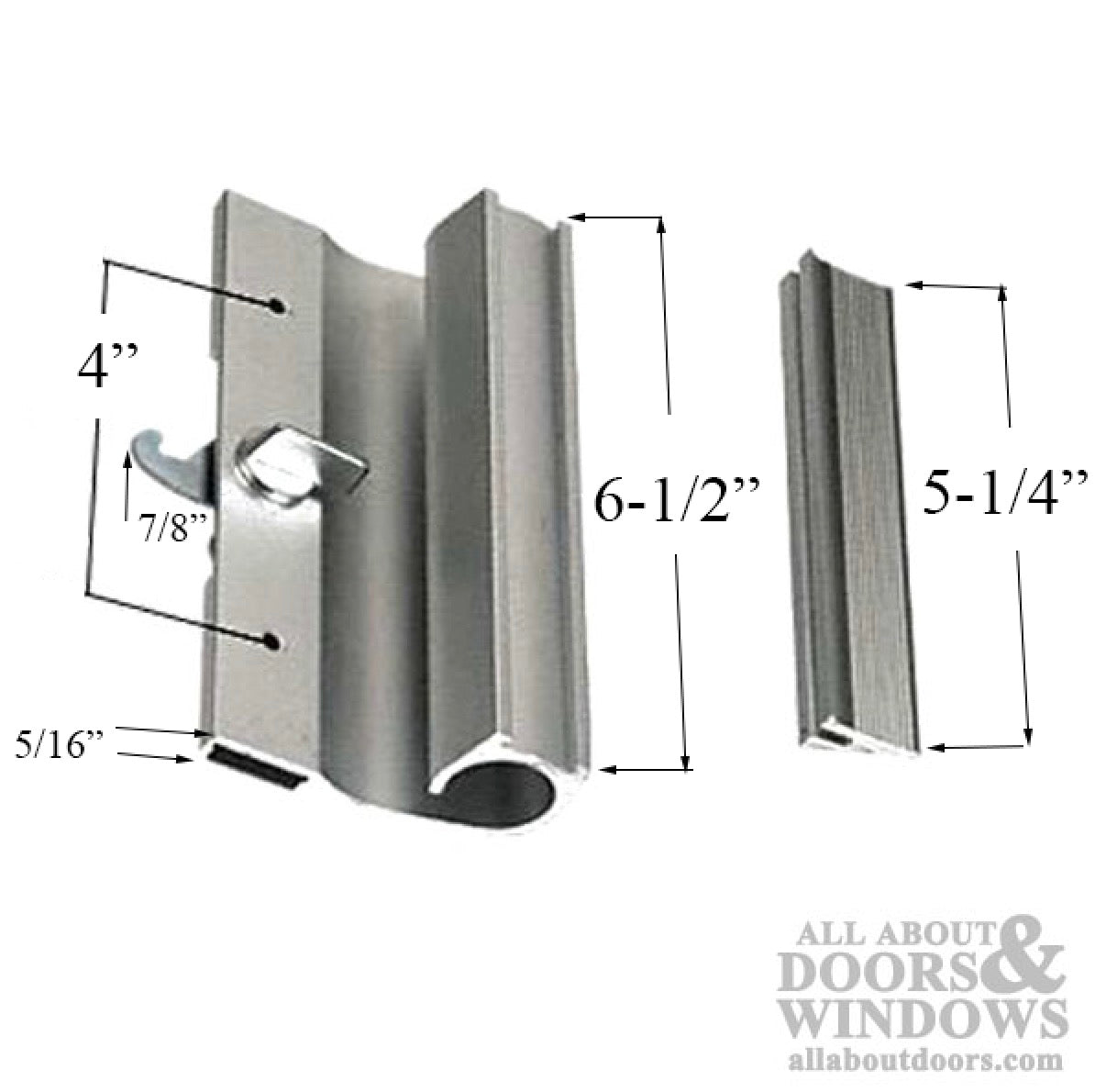 Inside Handle Sliding glass patio door Left Hand - Inside Handle Sliding glass patio door Left Hand