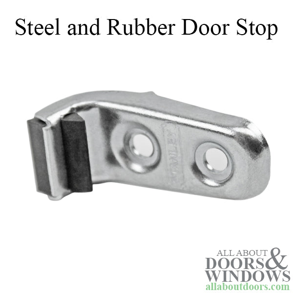 Stop, Bypass Closet Door, 1-7/8 X 3/4, Steel and Rubber - Acme N - Stop, Bypass Closet Door, 1-7/8 X 3/4, Steel and Rubber - Acme N