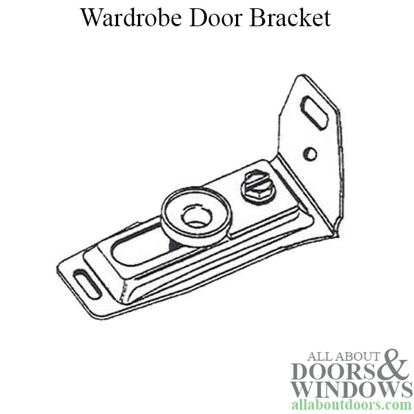 Wardrobe Door Bracket - 2-3/4