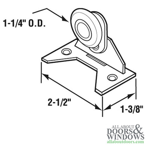 E-Z Glide Roller Adjustable 1-1/4 Inch Diameter - E-Z Glide Roller Adjustable 1-1/4 Inch Diameter