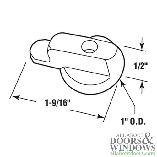 Andersen 2-Panel Insect Screen Latch - White - Andersen 2-Panel Insect Screen Latch - White