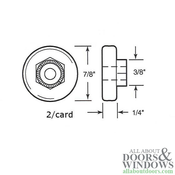 Nylon Ball Bearing Wheel Roller for Shower Doors 7/8