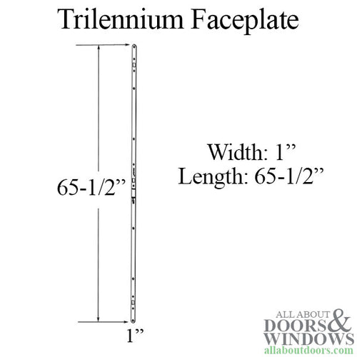 Trilennium Faceplate for 8-0 Lock - Trilennium Faceplate for 8-0 Lock