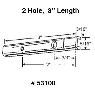 Pivot Bar, 3 inch  Length, Universal Design - Pivot Bar, 3 inch  Length, Universal Design