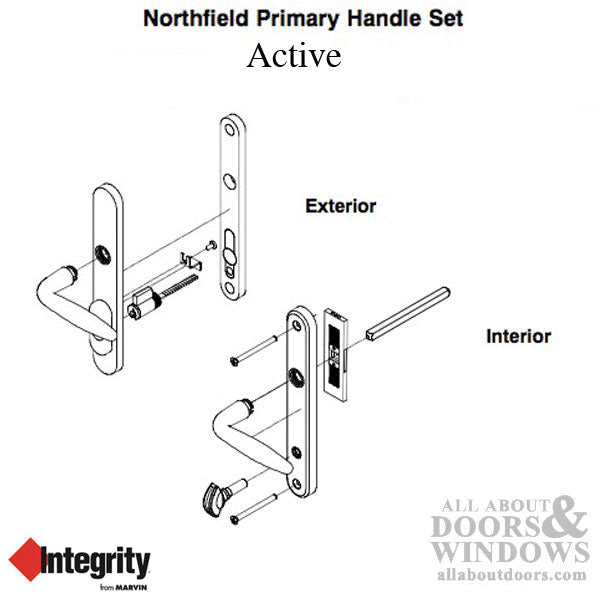 Integrity Northfield Primary, Keyed Swinging Door Handles - Integrity Northfield Primary, Keyed Swinging Door Handles