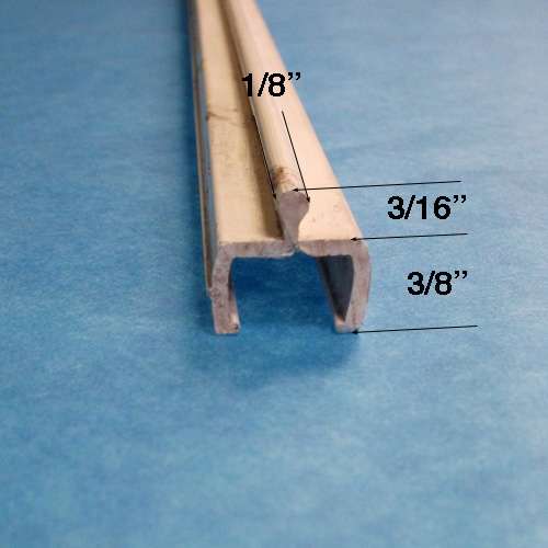 Vinyl Screen Door Track White - Vinyl Screen Door Track White
