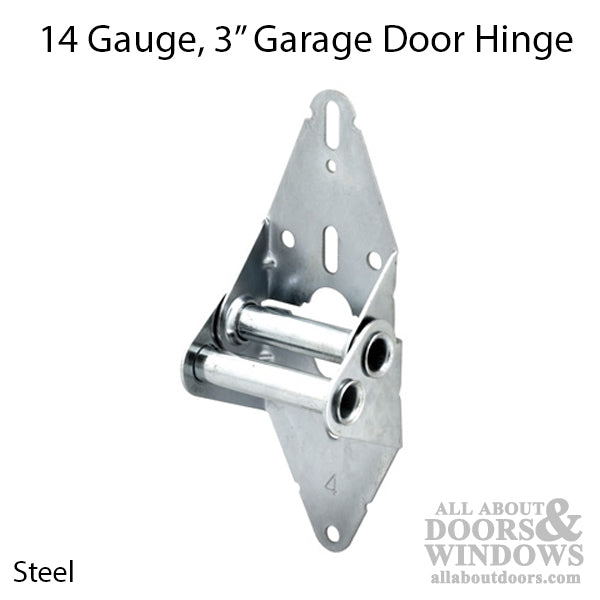 3 Inch Standard No. 4 Hinge for Rollers with 7/16 Inch Stem Diameter for Garage Doors - 3 Inch Standard No. 4 Hinge for Rollers with 7/16 Inch Stem Diameter for Garage Doors