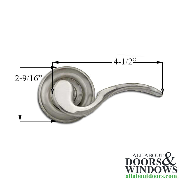 Curved Lever Dummy Pair, Screw on - Choose Color - Curved Lever Dummy Pair, Screw on - Choose Color