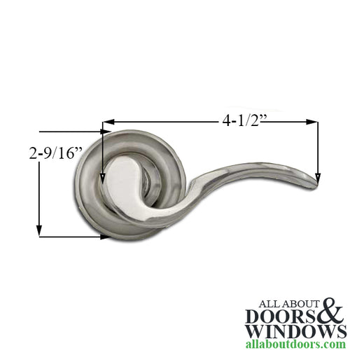 Curved Lever Dummy Pair, Screw on - Choose Color - Curved Lever Dummy Pair, Screw on - Choose Color