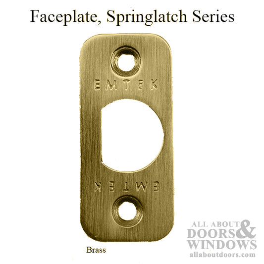 Springlatch Faceplate with Radius Corner - PB