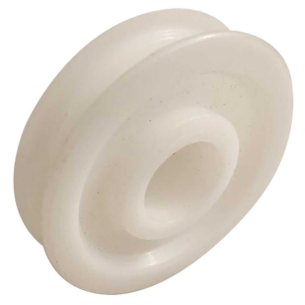 Nylon Wheel for Bottom Mount Roller Assembly Concave Wheel 1-1/4 Inch White - Nylon Wheel for Bottom Mount Roller Assembly Concave Wheel 1-1/4 Inch White
