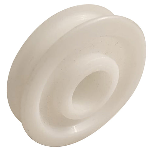 Nylon Wheel for Bottom Mount Roller Assembly Concave Wheel 1-1/4 Inch White - Nylon Wheel for Bottom Mount Roller Assembly Concave Wheel 1-1/4 Inch White