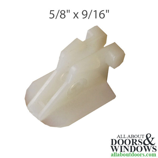 74 Series, 3/8 Spiral Balance Sash Carrier Shoe 5/8