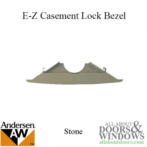 Andersen Lock Bezel, E-Z Casement, Flushmount Classic - Stone - Andersen Lock Bezel, E-Z Casement, Flushmount Classic - Stone