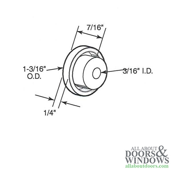 Nylon Rollers Only, 1-3/16 inch - Nylon Rollers Only, 1-3/16 inch