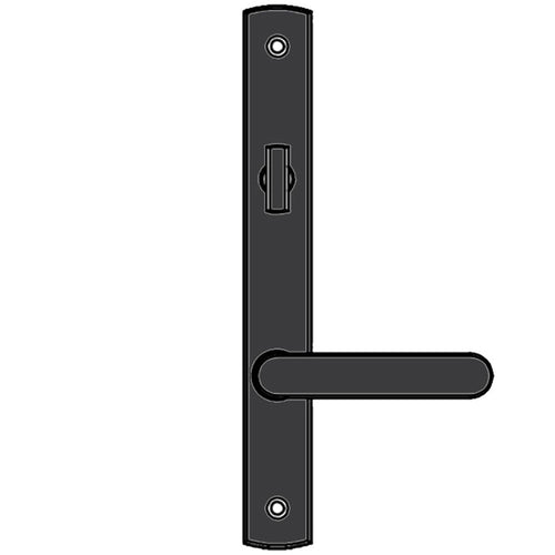 Truth Sentry Lock Handle Set, Contemporary, Painted Over Zinc, Black - Truth Sentry Lock Handle Set, Contemporary, Painted Over Zinc, Black