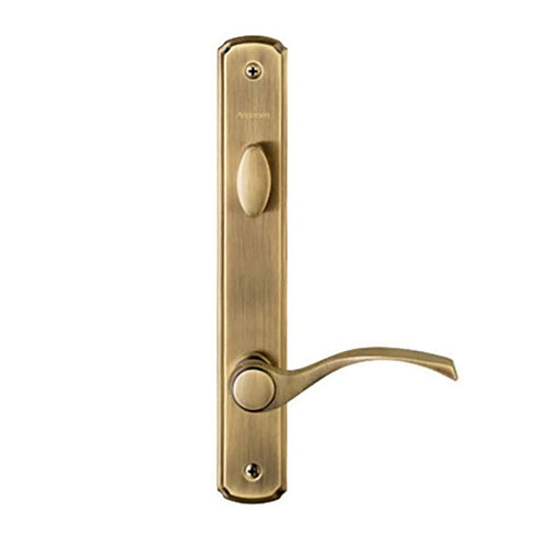 Hardware Kit, Single Door, Newbury, Active Door - Antique Brass - Hardware Kit, Single Door, Newbury, Active Door - Antique Brass
