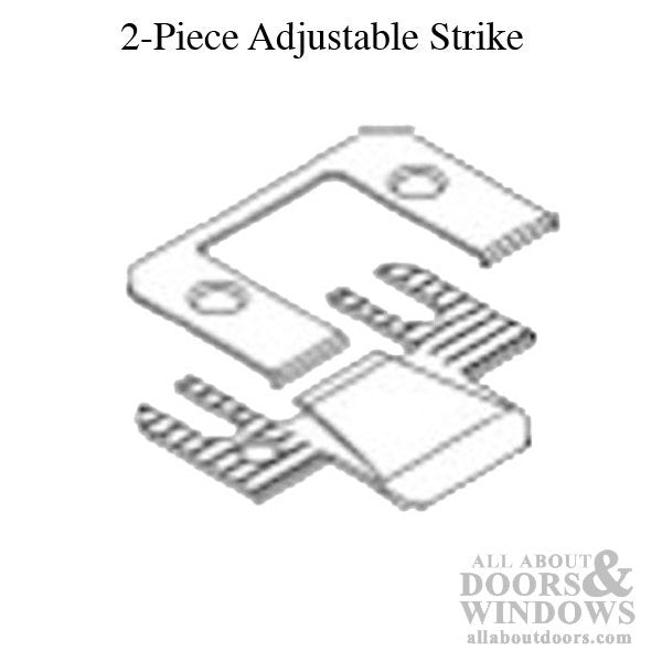 Residential Adjustable Strike Plate for Wood Steel or Fiberglass Doors - Residential Adjustable Strike Plate for Wood Steel or Fiberglass Doors