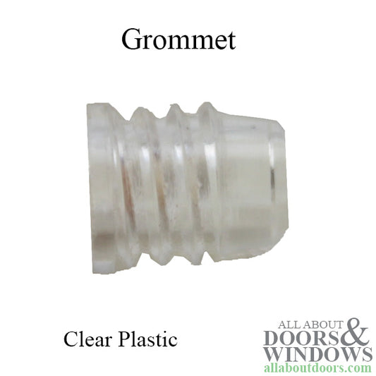 Clear Plastic Bushing w/ Screw-Type Grooving for Window Grille Grid