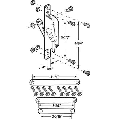 jalousie/ Louver Window Operator, with 3 Link Assort: 3 inch,3-5/ - jalousie/ Louver Window Operator, with 3 Link Assort: 3 inch,3-5/