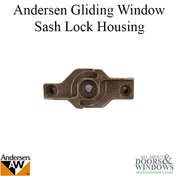 Right Hand Sash Lock Housing, Andersen Perma-Shield Gliding Window - Right Hand Sash Lock Housing, Andersen Perma-Shield Gliding Window