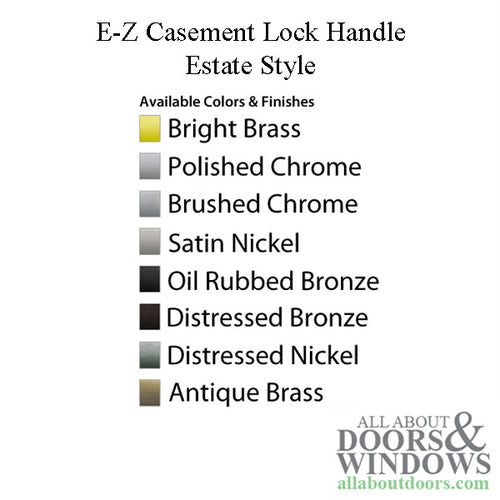 Andersen Perma-Shield Lock Handle, Estate Style - Distressed Bronze - Andersen Perma-Shield Lock Handle, Estate Style - Distressed Bronze