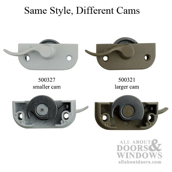 Sash Lock, 1-5/8 Screw holes, Recessed, Left Hand - White - Sash Lock, 1-5/8 Screw holes, Recessed, Left Hand - White