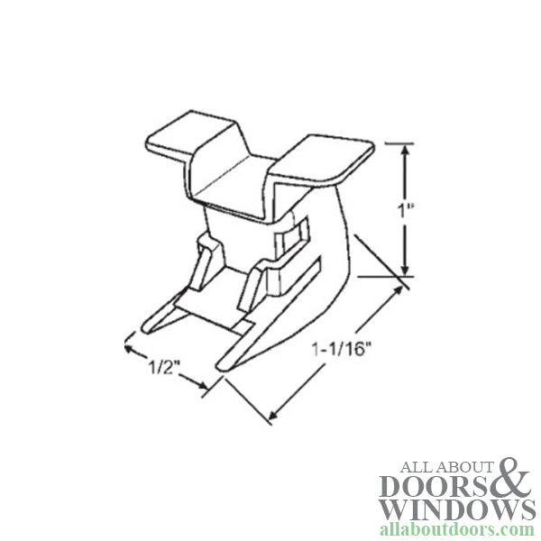 Security, Bottom Shoe Bracket for 60 Series Channel Balances - Security, Bottom Shoe Bracket for 60 Series Channel Balances