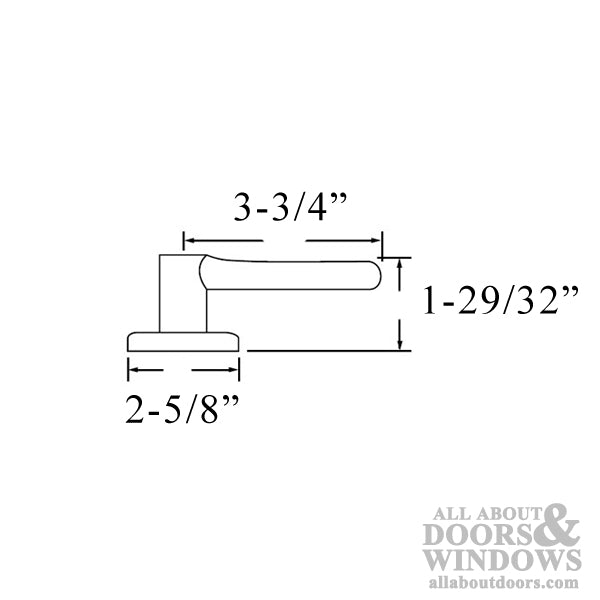 Kwikset 487LL-LH-3 Lido Left Hand Dummy Pair - Kwikset 487LL-LH-3 Lido Left Hand Dummy Pair