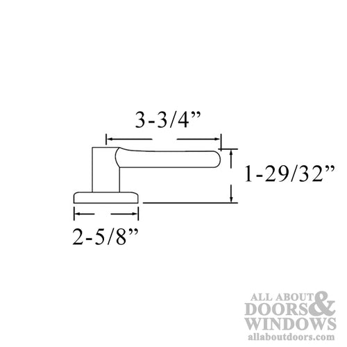 Kwikset 487LL-LH-3 Lido Left Hand Dummy Pair - Kwikset 487LL-LH-3 Lido Left Hand Dummy Pair