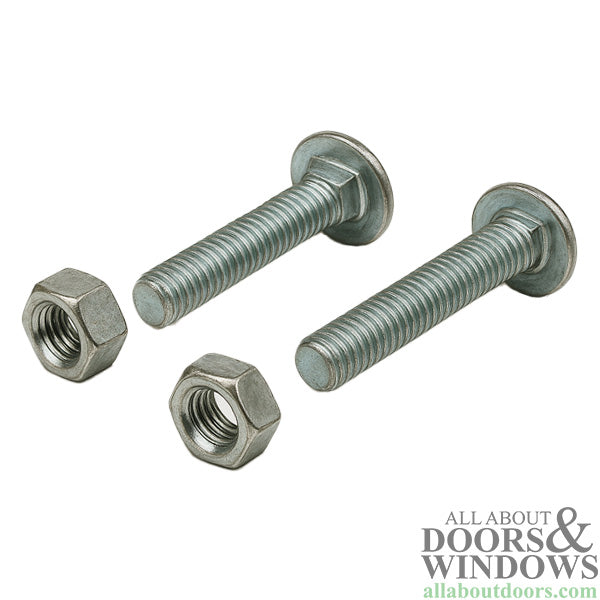 Carriage Bolts with Nuts – 1/4