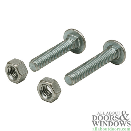 Carriage Bolts with Nuts – 1/4