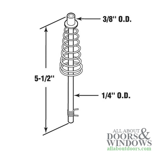 Pivot Rod with 1/4 inch Guide - Pivot Rod with 1/4 inch Guide