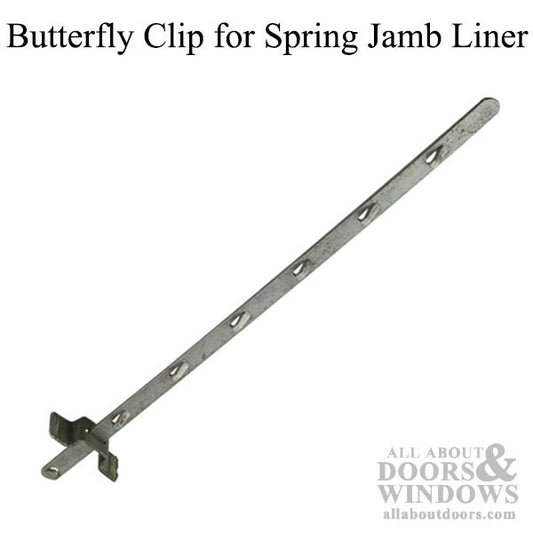 Butterfly Clip, Used on Spring Jamb Liners - Discontinued