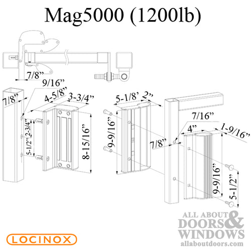 Screw-On Electromagnetic Lock for Swinging Gates with Integrated Handles - Screw-On Electromagnetic Lock for Swinging Gates with Integrated Handles