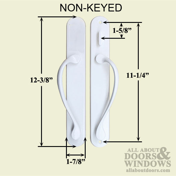 Marvin Active Non-Keyed Ultimate Sliding French Door Wide trim - PVD Brass - Marvin Active Non-Keyed Ultimate Sliding French Door Wide trim - PVD Brass