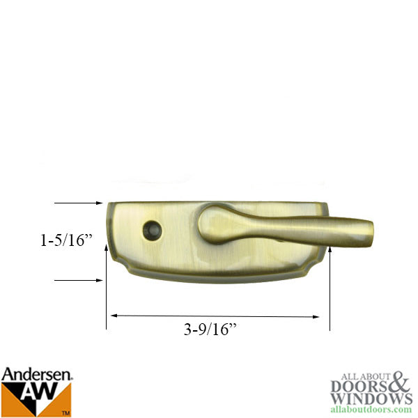 Andersen Woodwright Double Hung Windows Sash Lock - Antique Brass - SASH LOCK ONLY - Andersen Woodwright Double Hung Windows Sash Lock - Antique Brass - SASH LOCK ONLY