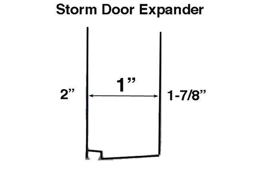Storm Door Expander for 1 Inch Thick Storm Doors - Storm Door Expander for 1 Inch Thick Storm Doors